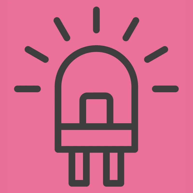 LED Light Bulb Line Icon