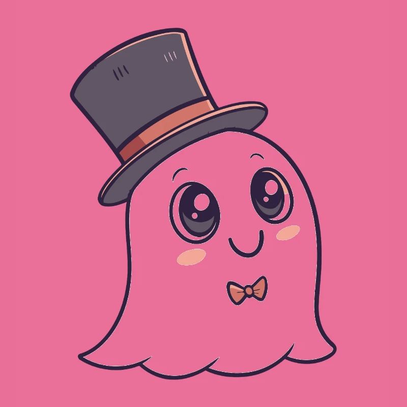 Chic Ghost Hat and Bow