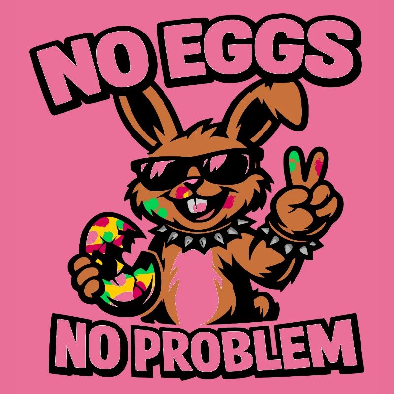 Funny Easter Bunny – No Eggs No Problem