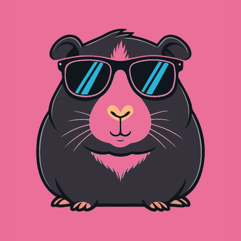Capybara noir Cool Sunglasses