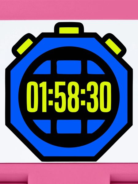 Stopwatch Best Time Half Marathon