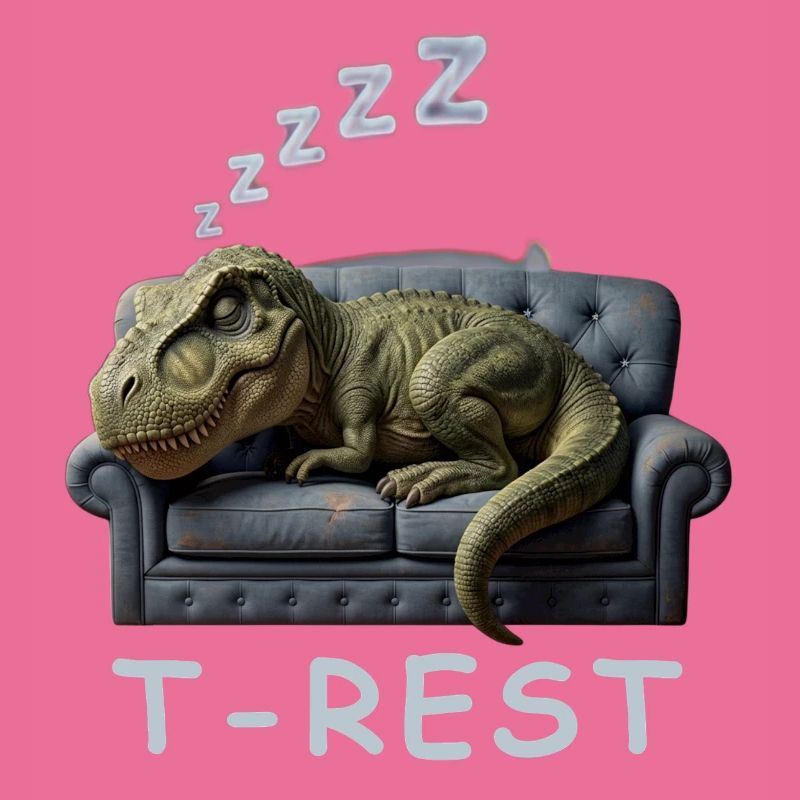 T-Rest Dino auf Sofa