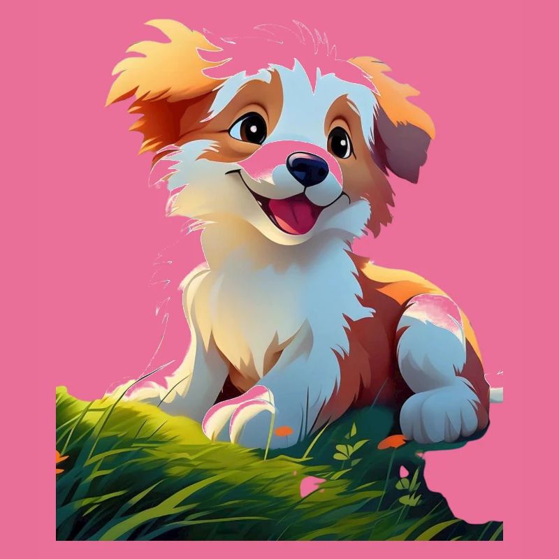 Chien heureux