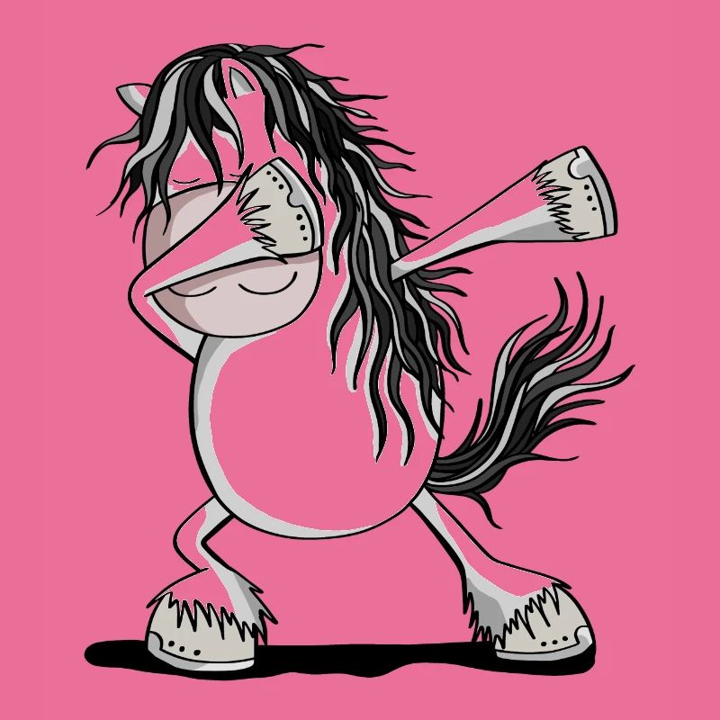 Cool Dab Dance Cheval Cheval Dabbing Pony Fun