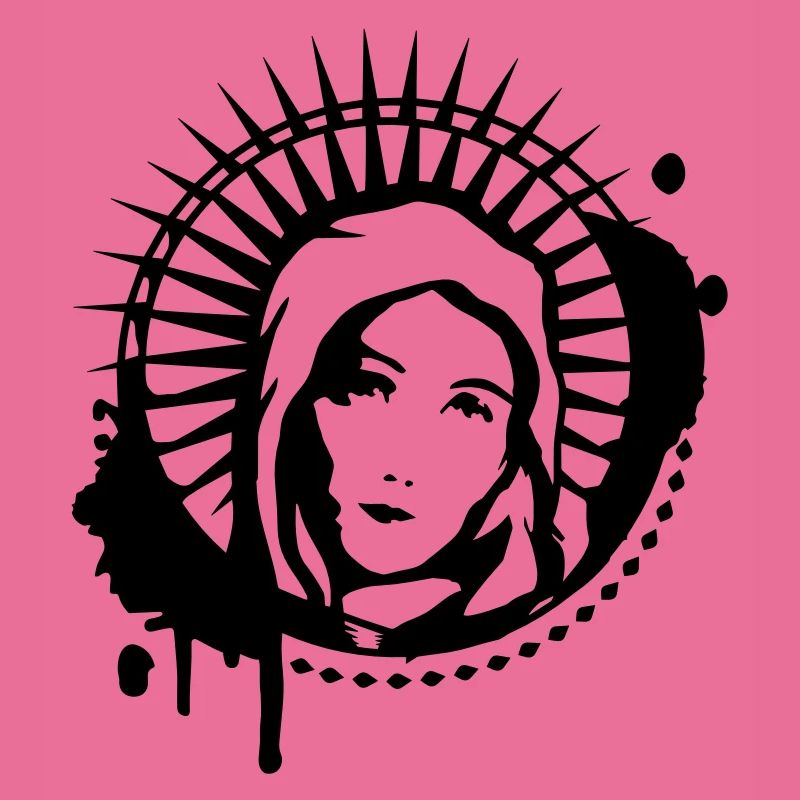 Maria Portrait Graffiti Schablone