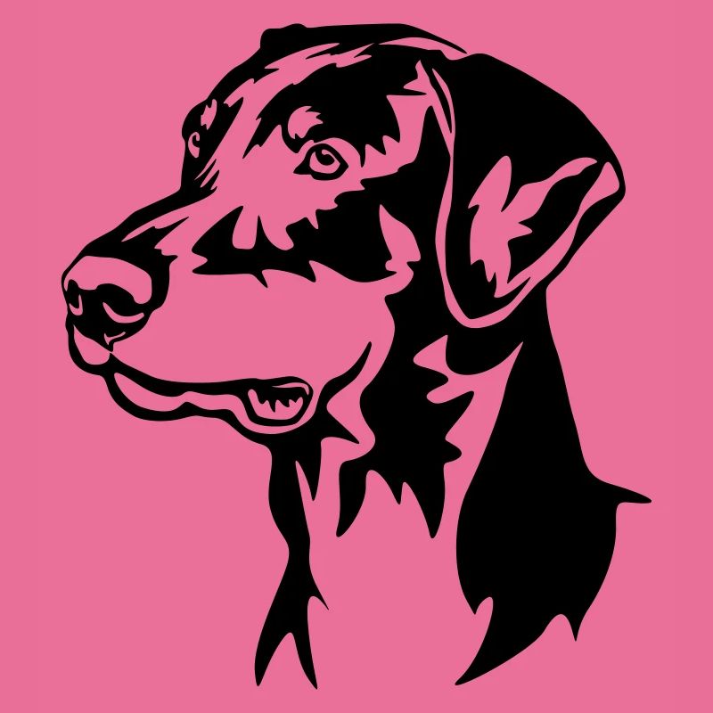 Tête de Doberman