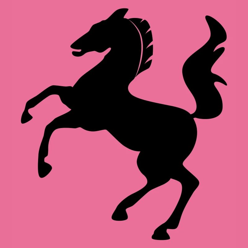 Pferd Symbol dynamisch springend