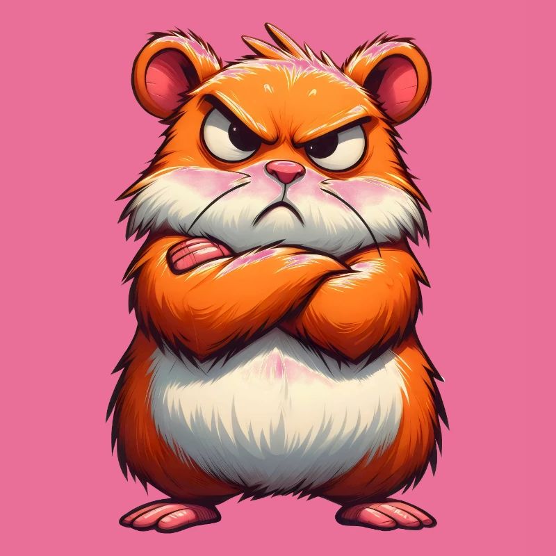 Grumpy hamster disgruntled