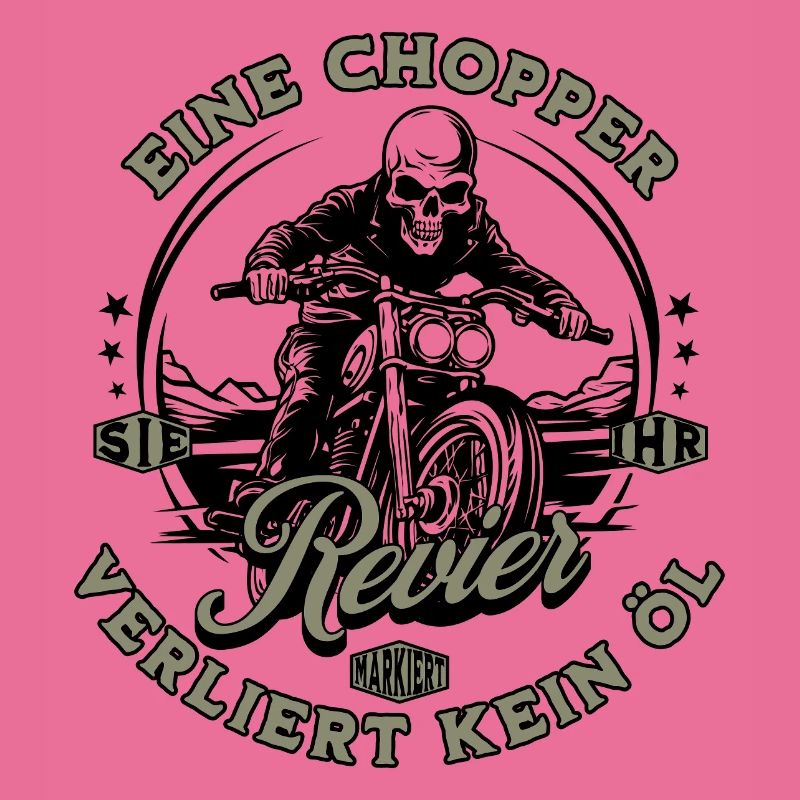 Moto motard chopper squelette