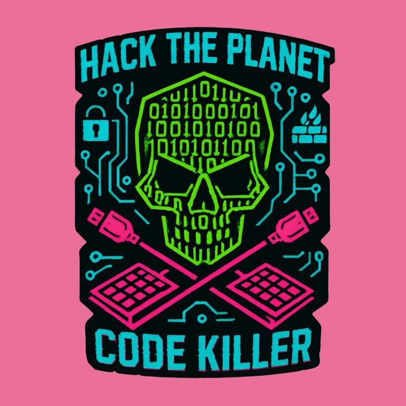 Hack the Planet Code Killer – Cybersicherheit