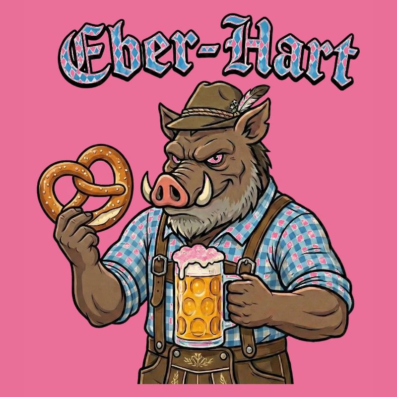 Eber-Hart Bierheld mit Brezel