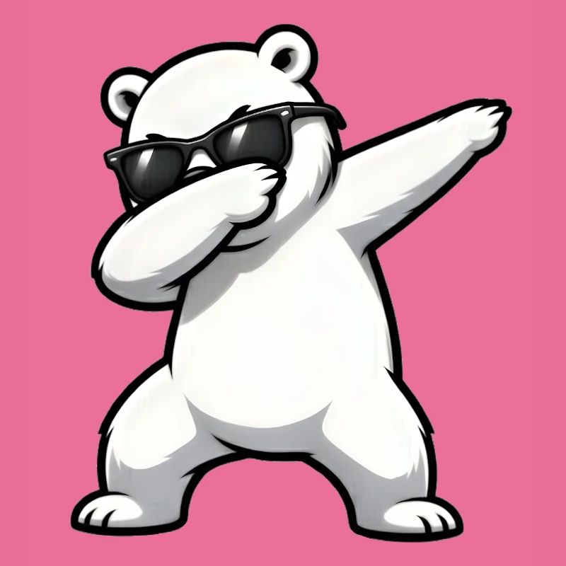 Dabbing Eisbär