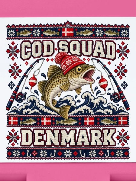 Ugly Christmas Cod Squad Denmark Fischdesign