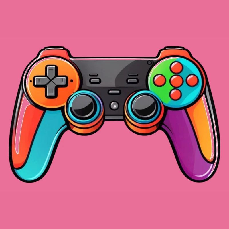 Gamepad Controller Farben Bunt