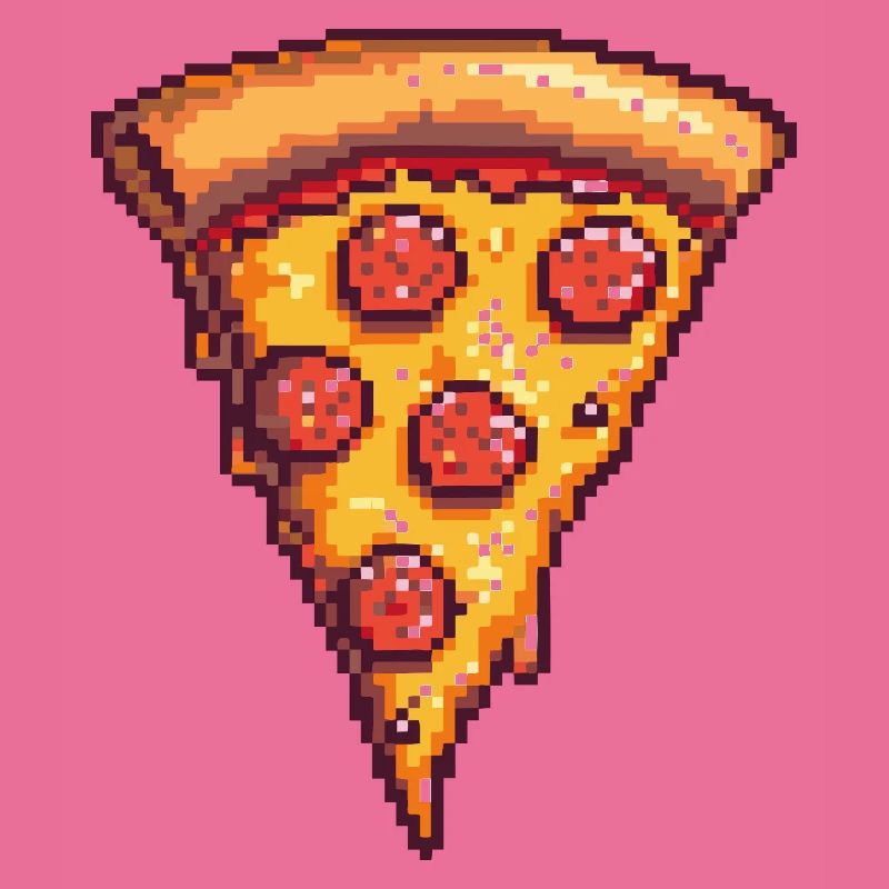 Tranche de pizza Pixel