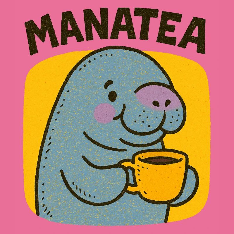 Manatea Cheer: Manatee Sips Tea
