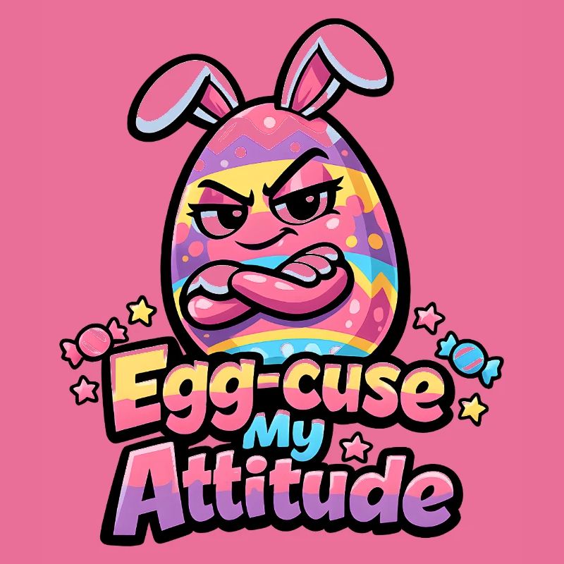 Egg-Cuse My Attitude Easter