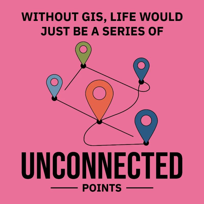 GIS Unconnected Points Map Data Analysis