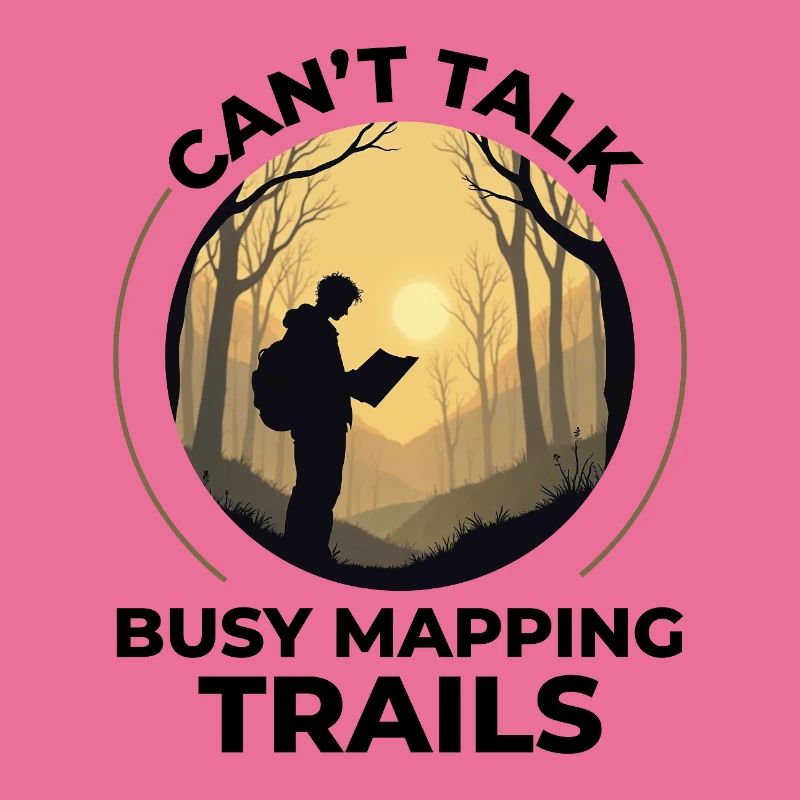 Outdoor Mapping Explorer Forest Map Sunrise