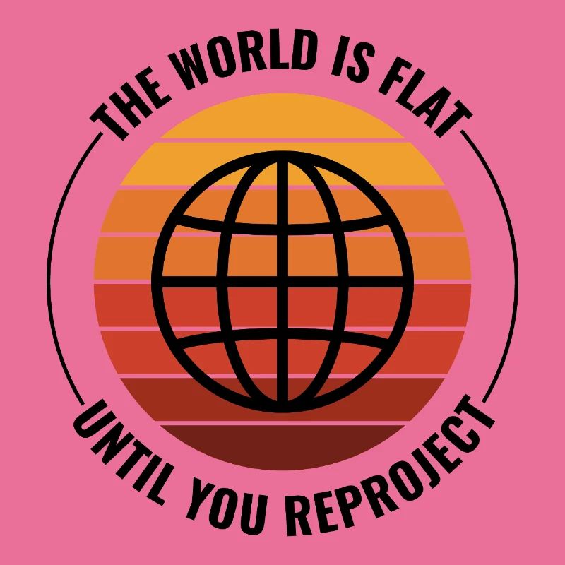 Globe Earth World Map Retro Sunset