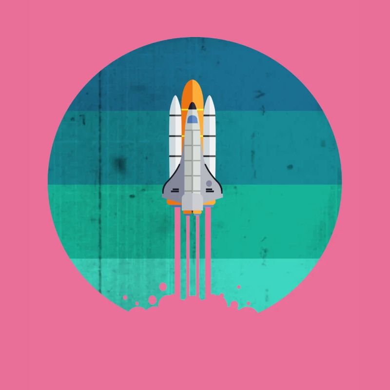 Lancement d'une fusée spatiale