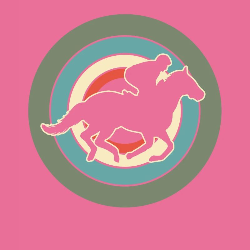 Cavalier Cavalier Equestre Rétro