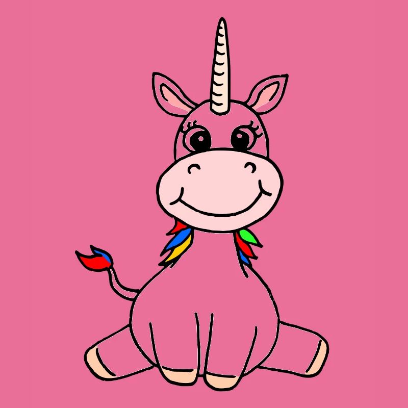 Einhorn sitzend Kinder Einhörner Mädchen Geschenk