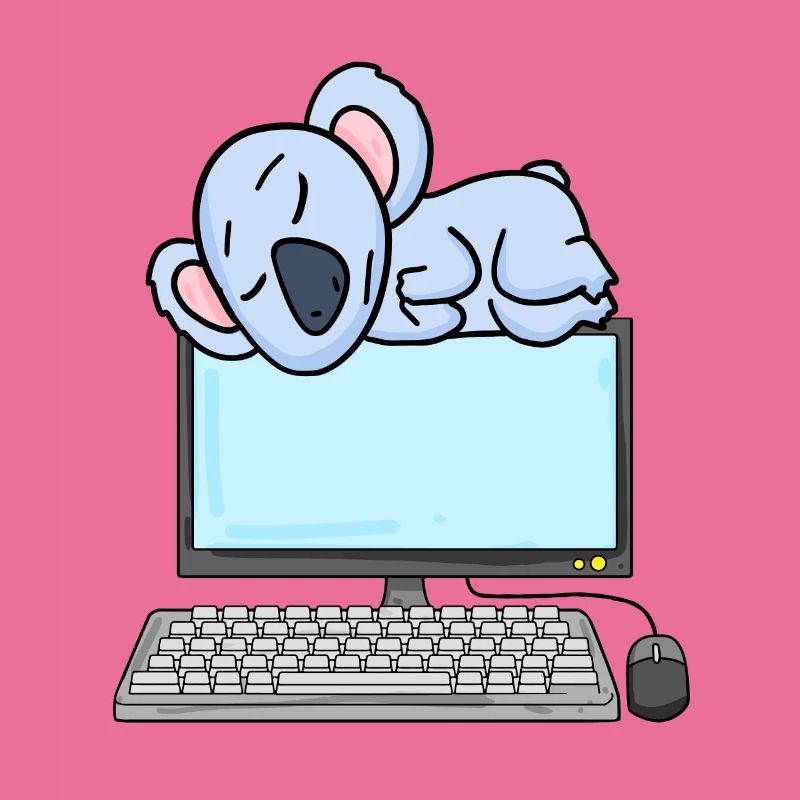 Koala Computer Nerd Programmer Gift
