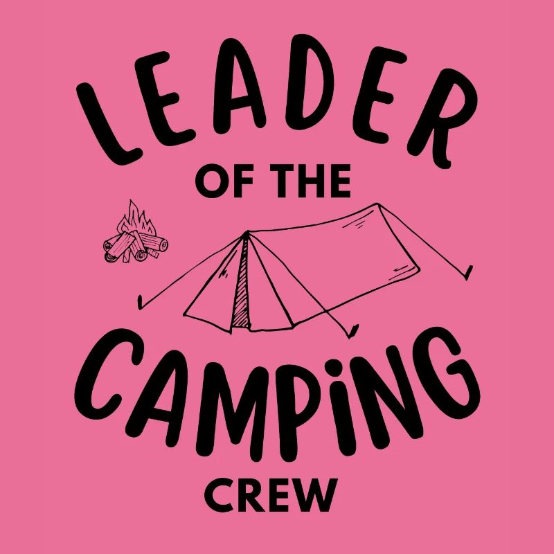 Chef de l’équipe de camping drôle