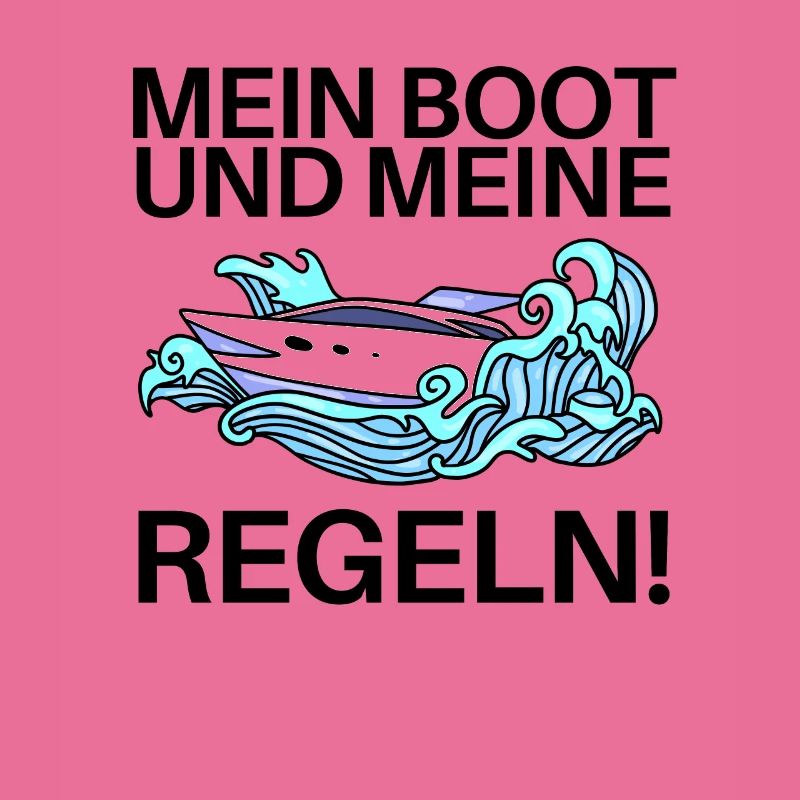 Boote Motorboot Regeln Spruch lustig