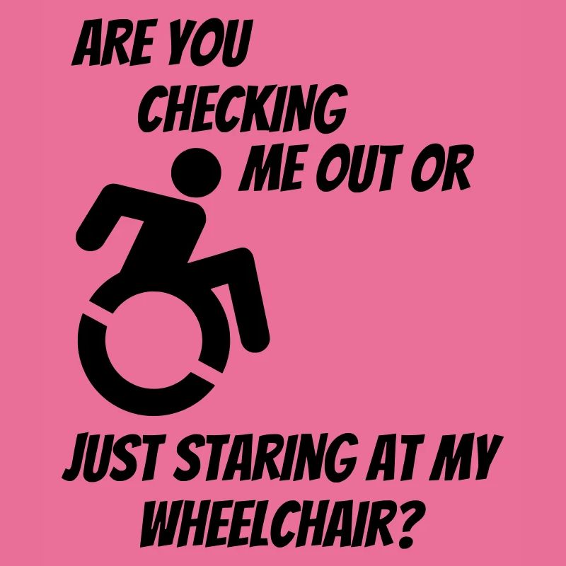 Werden Sie mich oder meinen Rollstuhl überprüfen? #