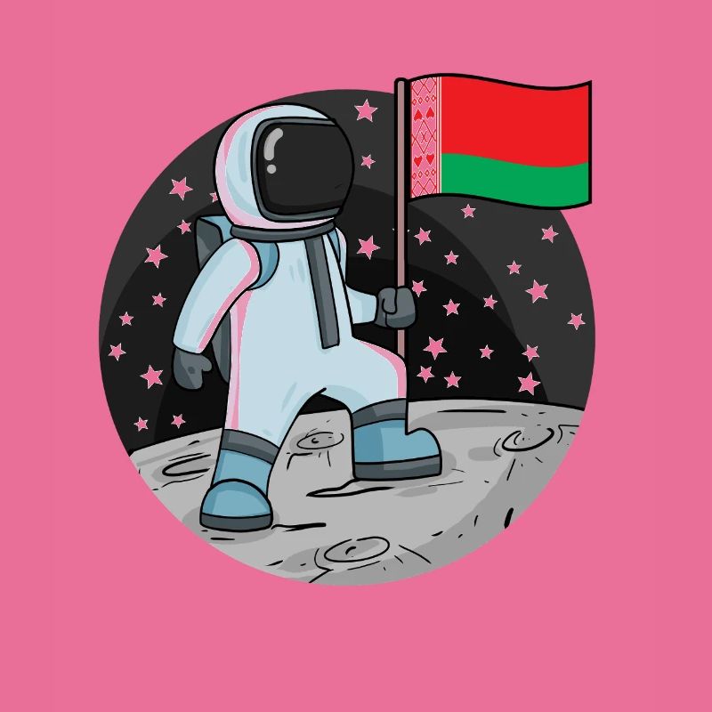 Astronaut Flag Belarus