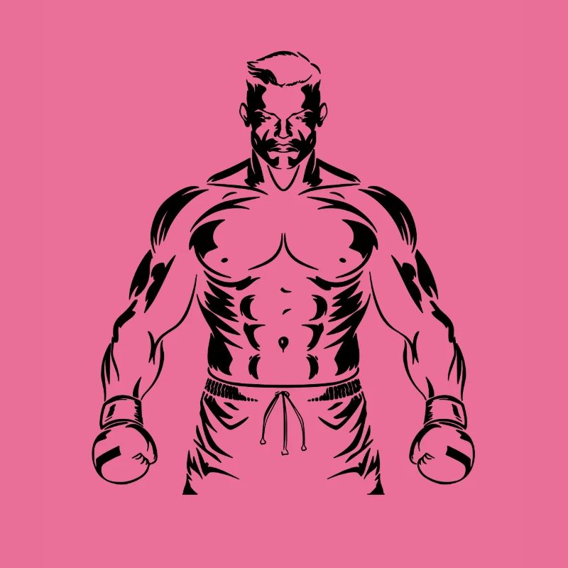 Boxer Boy Drawing
