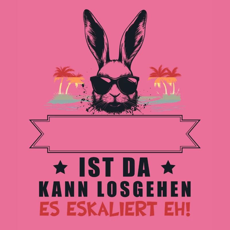 It's escalating anyway! Customizable Name Bunny Retro