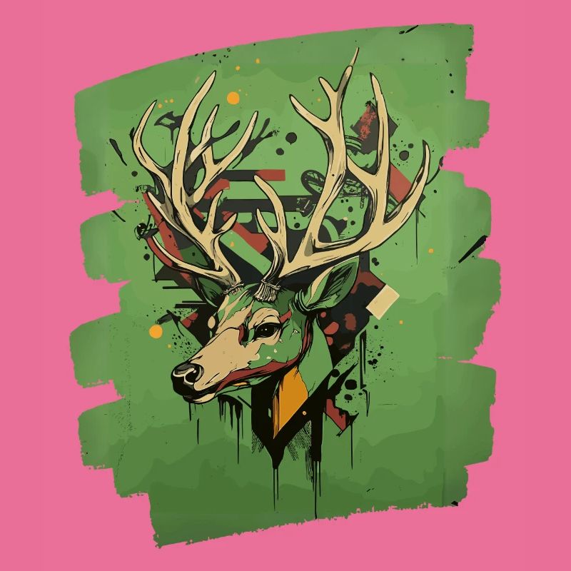 Hirsch mit Geweih