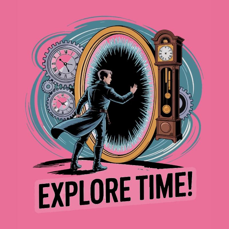 Explore Time Surreal Clock Design