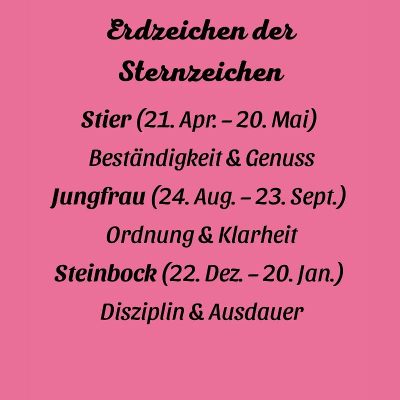 Erdzeichen_der_Sternzeichen