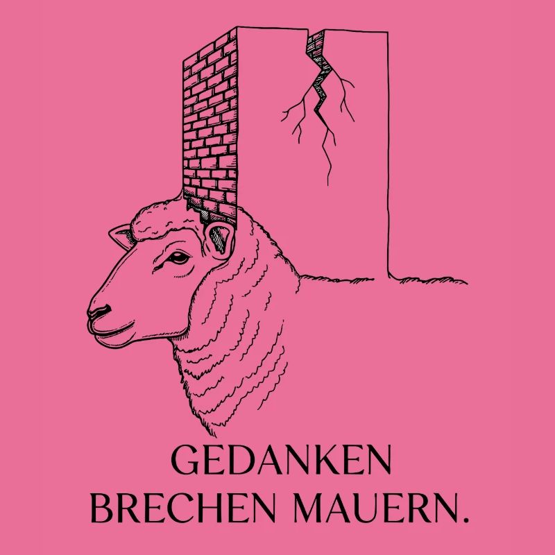 Thoughts break walls - Sheep Motivation