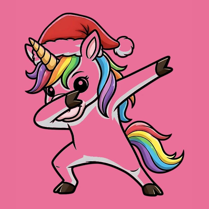 Weihnachts Einhorn Dab