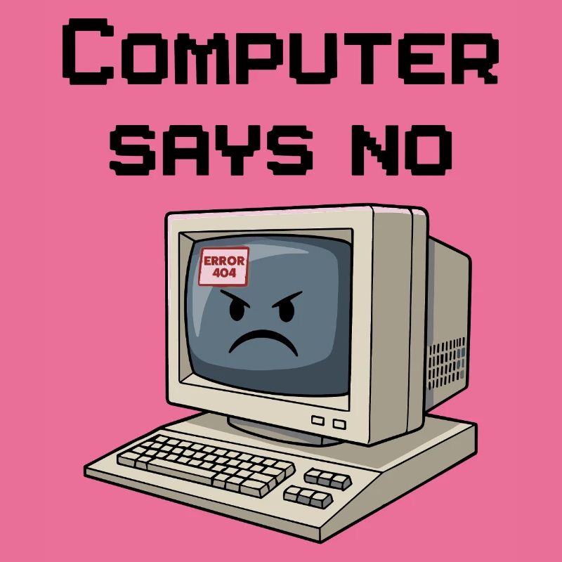 Retro Computer 404 Error