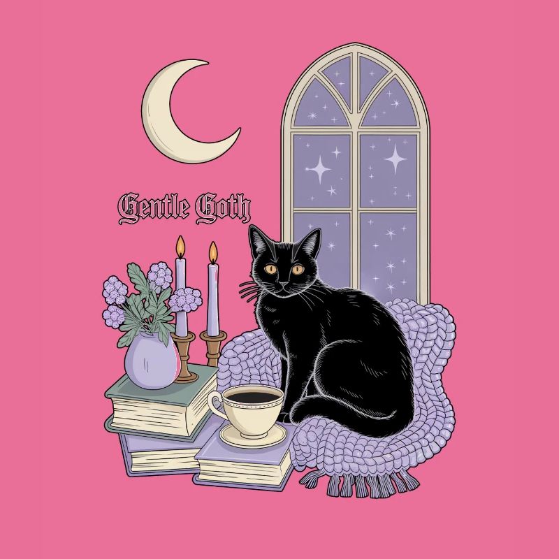 Gentle Goth Cozy Goth Cat