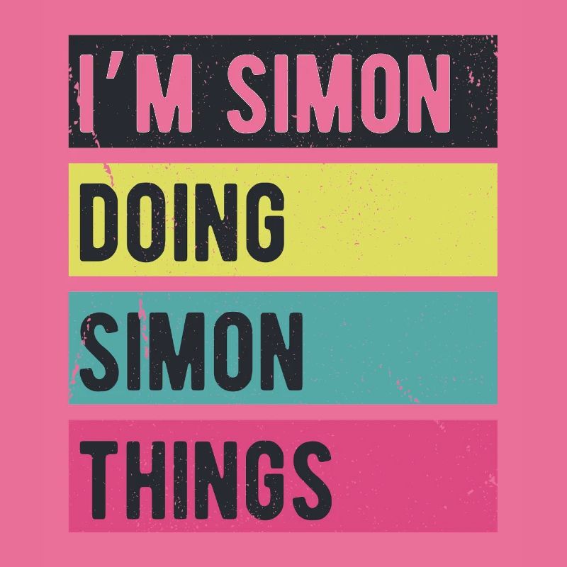 I’m Simon Doing Simon Things Retro Colors