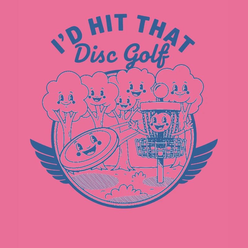 ID HIT THAT Disc Golf Funny Disc Golfer Scene