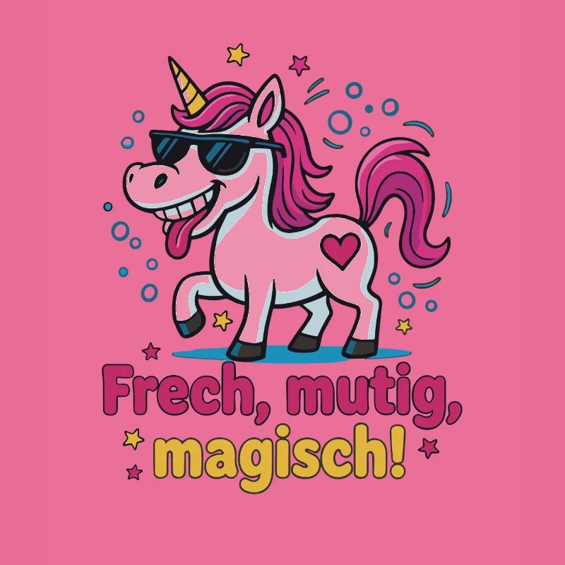 Cooles Einhorn – Frech, mutig, magisch Design
