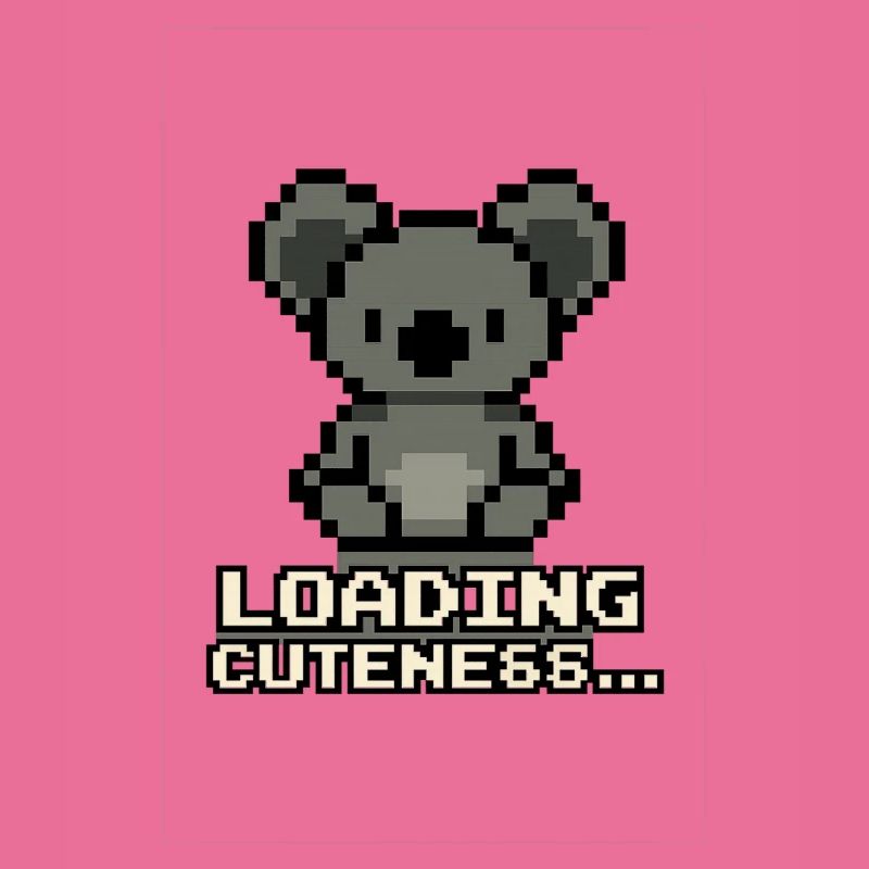 Pixel Koala Loading Cuteness
