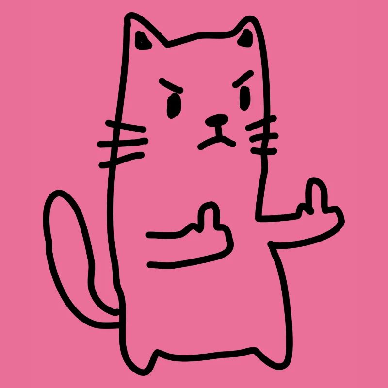 Doigt d’honneur du chat