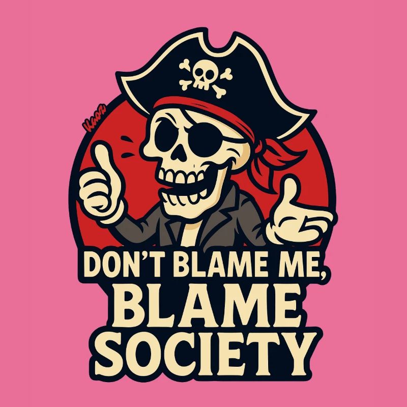 Tee Satire du Crâne de Pirate
