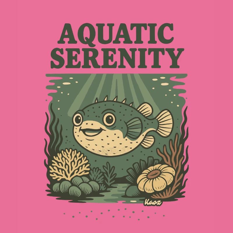 Aquatic Serenity Puffer Fish