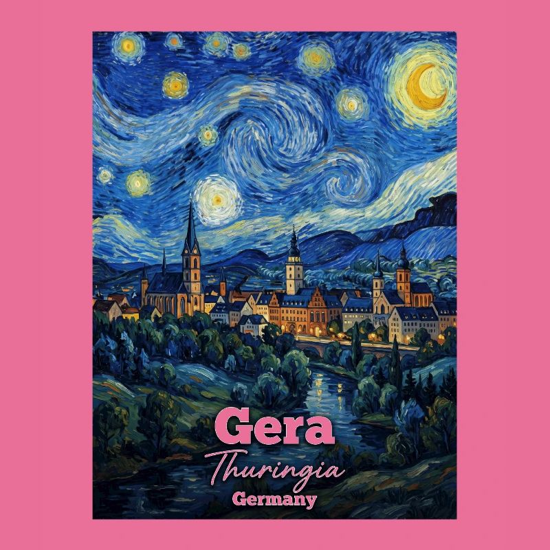 Gera Thuringia Germany Sternennacht