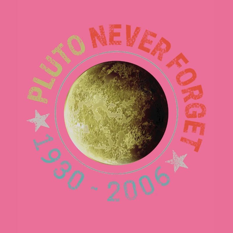 Pluto Never Forget 1930-2006 Retro Planet Design